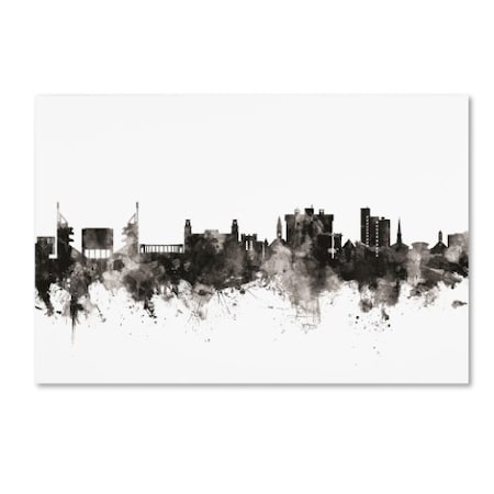 Trademark Fine Art Michael Tompsett 'Fayetteville Arkansas Skyline III' Canvas Art, 30x47 MT01381-C3047GG